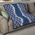 Hawaii Aloha Plumeria Lei Navy Palaka Quilt - Polynesian Pride