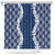 Hawaii Aloha Plumeria Lei Navy Palaka Shower Curtain - Polynesian Pride