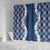 Hawaii Aloha Plumeria Lei Navy Palaka Shower Curtain - Polynesian Pride