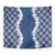 Hawaii Aloha Plumeria Lei Navy Palaka Tapestry - Polynesian Pride