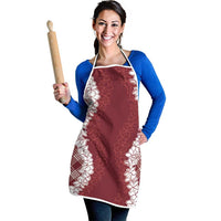 Hawaii Aloha Plumeria Lei Scarlet Palaka Apron LT7 - Polynesian Pride