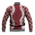 Hawaii Aloha Plumeria Lei Scarlet Palaka Baseball Jacket - Polynesian Pride