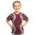 Hawaii Aloha Plumeria Lei Scarlet Palaka Kid T Shirt - Polynesian Pride