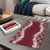Hawaii Aloha Plumeria Lei Scarlet Palaka Puzzle LT7 - Polynesian Pride