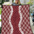 Hawaii Aloha Plumeria Lei Scarlet Palaka Quilt - Polynesian Pride