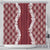 Hawaii Aloha Plumeria Lei Scarlet Palaka Shower Curtain - Polynesian Pride