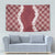 Hawaii Aloha Plumeria Lei Scarlet Palaka Tapestry - Polynesian Pride