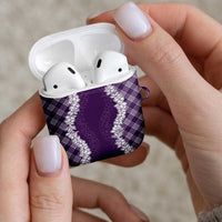 Hawaii Aloha Plumeria Lei Violet Palaka AirPods Case LT7 - Polynesian Pride
