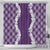 Hawaii Aloha Plumeria Lei Violet Palaka Shower Curtain - Polynesian Pride