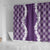 Hawaii Aloha Plumeria Lei Violet Palaka Shower Curtain - Polynesian Pride