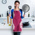 Hawaii Aloha Plumeria Lei Fuschia Palaka Apron - Polynesian Pride