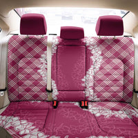Hawaii Aloha Plumeria Lei Fuschia Palaka Back Car Seat Cover - Polynesian Pride