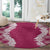 Hawaii Aloha Plumeria Lei Fuschia Palaka Round Carpet - Polynesian Pride