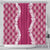 Hawaii Aloha Plumeria Lei Fuschia Palaka Shower Curtain - Polynesian Pride