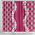 Hawaii Aloha Plumeria Lei Fuschia Palaka Shower Curtain - Polynesian Pride