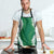 Hawaii Aloha Plumeria Lei Green Palaka Apron - Polynesian Pride
