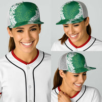 Hawaii Aloha Plumeria Lei Green Palaka Baseball Net Cap LT7 - Polynesian Pride