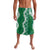 Hawaii Aloha Plumeria Lei Green Palaka Lavalava - Polynesian Pride