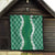 Hawaii Aloha Plumeria Lei Green Palaka Quilt - Polynesian Pride