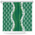 Hawaii Aloha Plumeria Lei Green Palaka Shower Curtain - Polynesian Pride