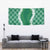 Hawaii Aloha Plumeria Lei Green Palaka Tapestry - Polynesian Pride