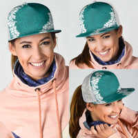 Hawaii Aloha Plumeria Lei Teal Palaka Mesh Trucker Cap LT7 - Polynesian Pride