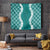 Hawaii Aloha Plumeria Lei Teal Palaka Tapestry - Polynesian Pride