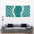 Hawaii Aloha Plumeria Lei Teal Palaka Tapestry - Polynesian Pride