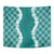 Hawaii Aloha Plumeria Lei Teal Palaka Tapestry - Polynesian Pride