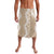 Hawaii Aloha Plumeria Lei Beige Palaka Lavalava - Polynesian Pride