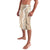 Hawaii Aloha Plumeria Lei Beige Palaka Lavalava - Polynesian Pride