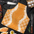 Hawaii Aloha Plumeria Lei Orange Palaka Apron - Polynesian Pride