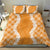 Hawaii Aloha Plumeria Lei Orange Palaka Bedding Set - Polynesian Pride
