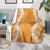 Hawaii Aloha Plumeria Lei Orange Palaka Blanket - Polynesian Pride