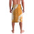 Hawaii Aloha Plumeria Lei Orange Palaka Lavalava - Polynesian Pride