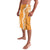 Hawaii Aloha Plumeria Lei Orange Palaka Lavalava - Polynesian Pride