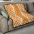 Hawaii Aloha Plumeria Lei Orange Palaka Quilt - Polynesian Pride
