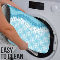 Hawaii Aloha Plumeria Lei Turquoise Palaka Bathroom Set - Polynesian Pride