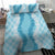 Hawaii Aloha Plumeria Lei Turquoise Palaka Bedding Set - Polynesian Pride