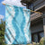 Hawaii Aloha Plumeria Lei Turquoise Palaka Garden Flag - Polynesian Pride