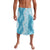 Hawaii Aloha Plumeria Lei Turquoise Palaka Lavalava - Polynesian Pride