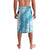 Hawaii Aloha Plumeria Lei Turquoise Palaka Lavalava - Polynesian Pride