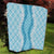 Hawaii Aloha Plumeria Lei Turquoise Palaka Quilt - Polynesian Pride