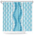 Hawaii Aloha Plumeria Lei Turquoise Palaka Shower Curtain - Polynesian Pride