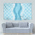 Hawaii Aloha Plumeria Lei Turquoise Palaka Tapestry - Polynesian Pride