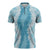 Hawaii Aloha Plumeria Lei Turquoise Palaka Zipper Polo Shirt - Polynesian Pride