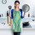Hawaii Aloha Plumeria Lei Mint Palaka Apron - Polynesian Pride