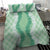 Hawaii Aloha Plumeria Lei Mint Palaka Bedding Set - Polynesian Pride