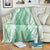 Hawaii Aloha Plumeria Lei Mint Palaka Blanket - Polynesian Pride