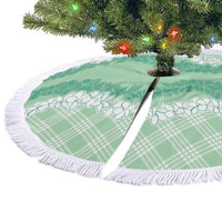 Hawaii Aloha Plumeria Lei Mint Palaka Tree Skirt LT7 - Polynesian Pride
